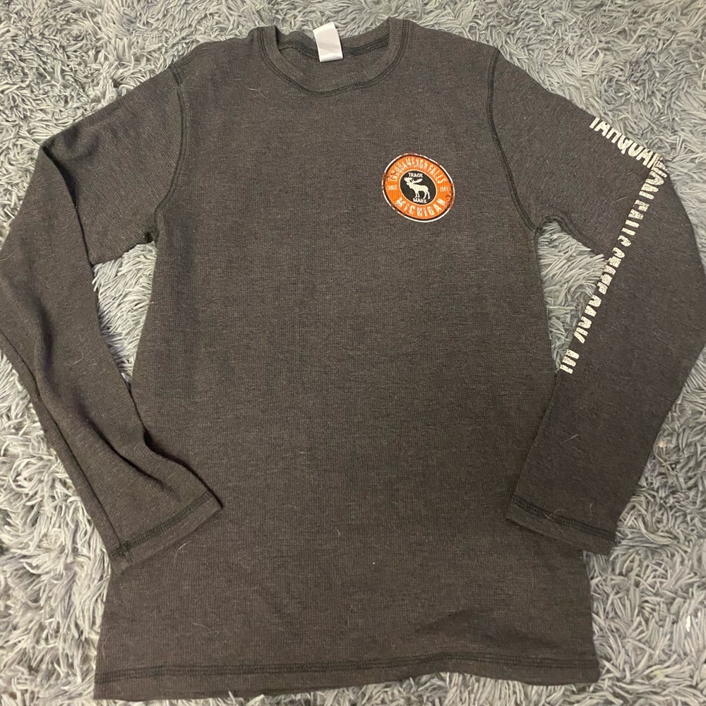 adult small charcoal grey Tahquamenon falls shirt